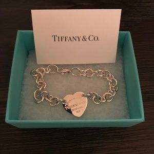 Tiffany Heart Tag Charm Bracelet